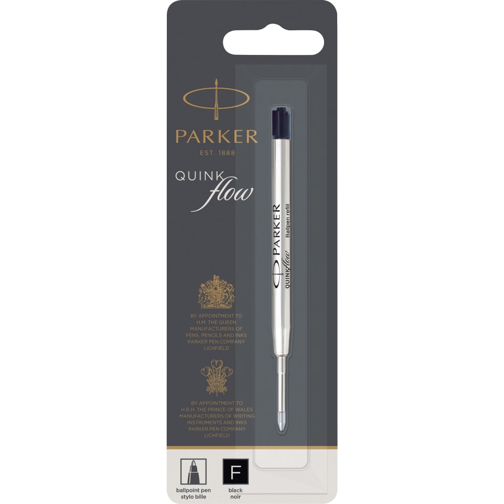 Parker Ballpoint Pen Refill - Fine Point - Black Ink - 1 Each