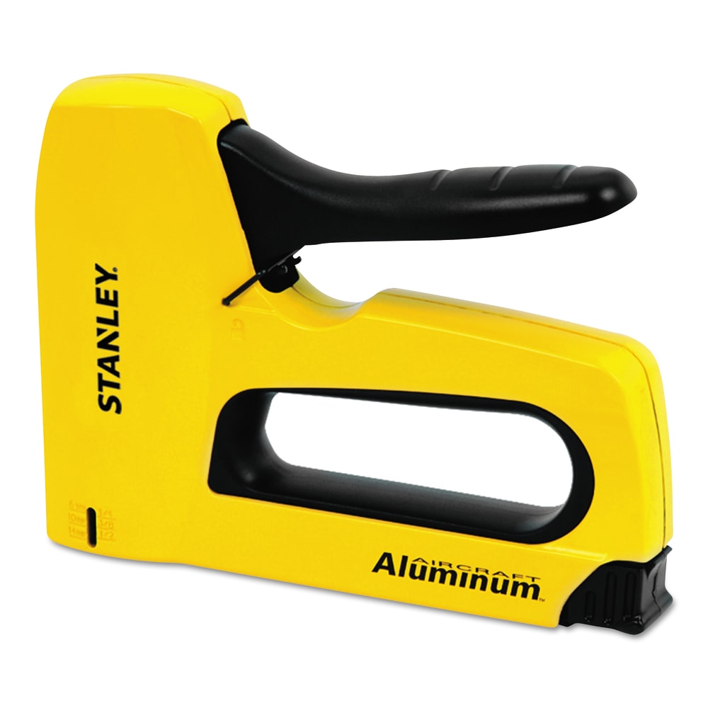 Stanley Bostitch Sharpshooter T50 Staple Gun - 1/4in, 3/8in, 1/2in, 5/16in Staple Size - Yellow