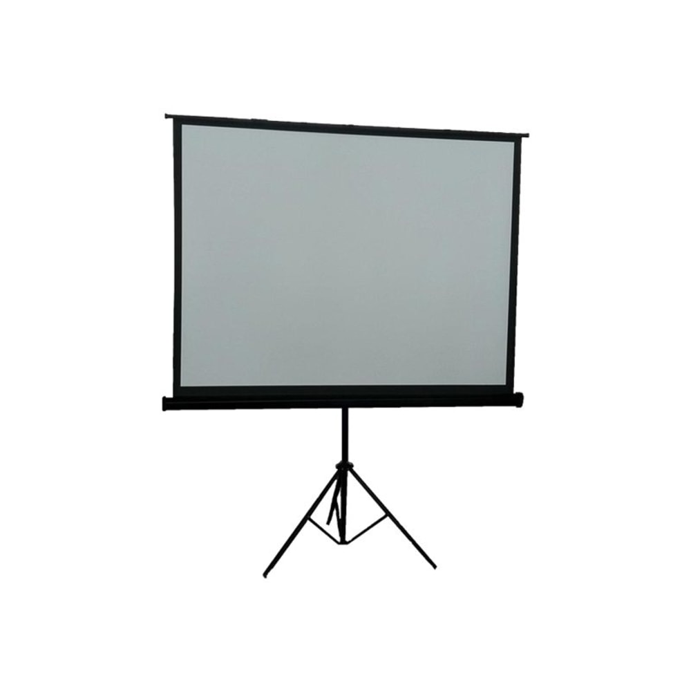 Inland Portable Projection Screen - Projection screen - 84in (83.9 in) - 4:3 - Matte White - black