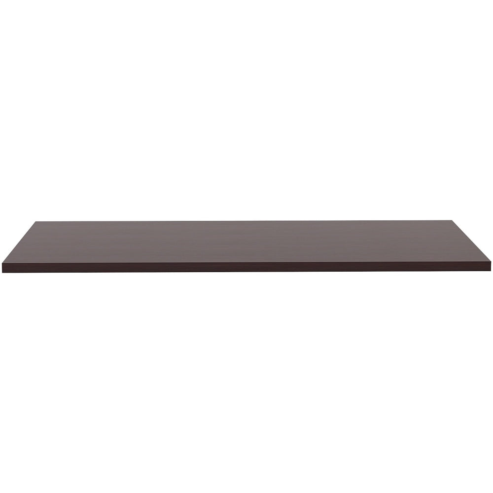 Lorell Quadro Sit-To-Stand Laminate Table Top, 48inW x 24inD, Espresso