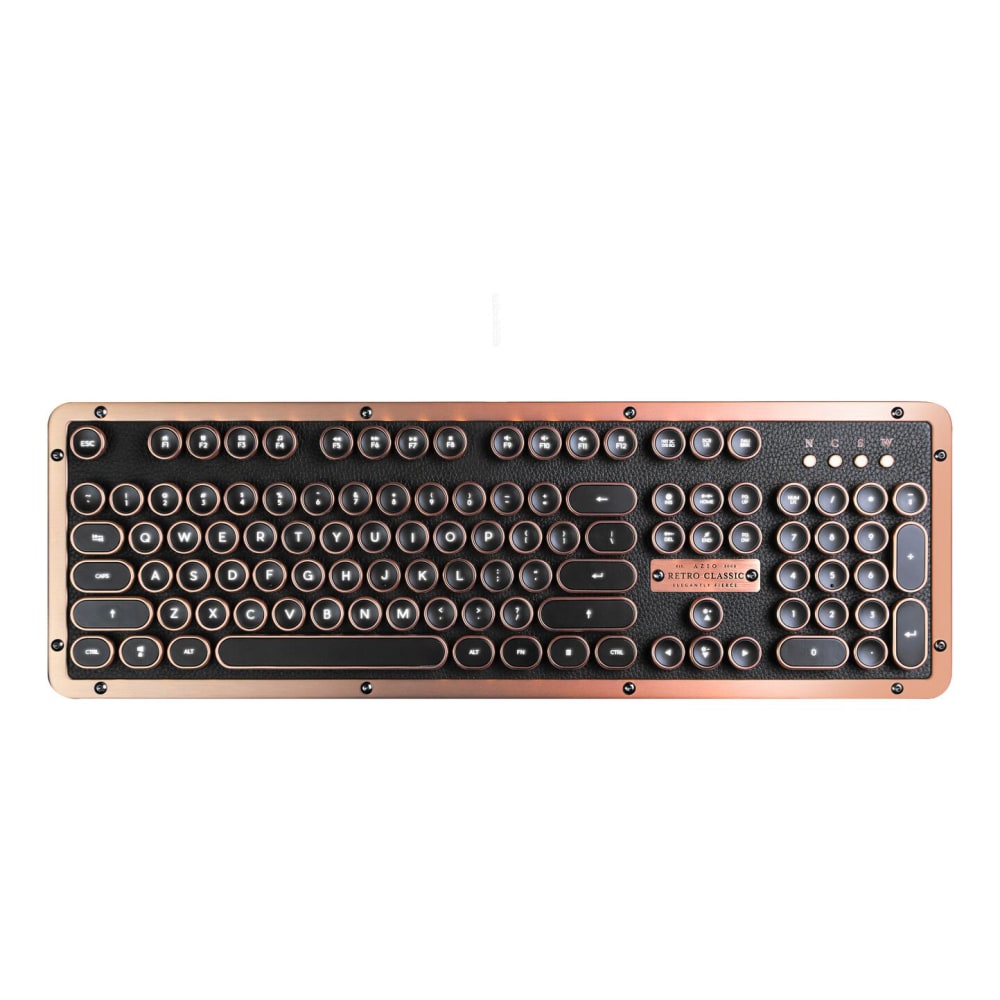 Azio Retro Classic Wireless Keyboard, Full Size, Artisan