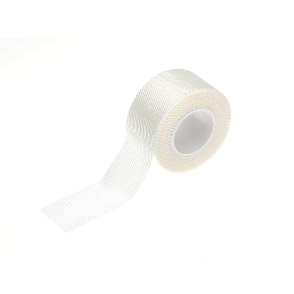 Medline Caring Cloth Silk Adhesive Tape, 1in x 10 Yd., White, Box Of 12