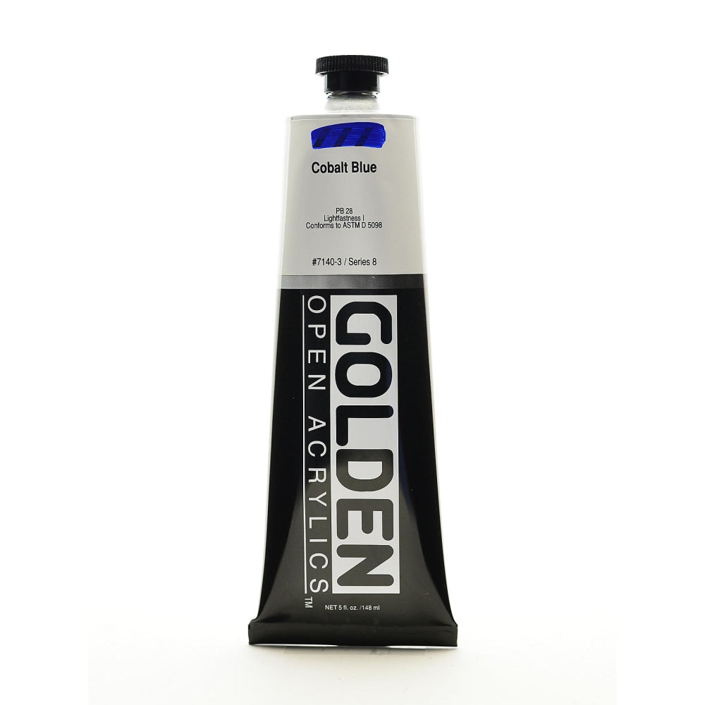 Golden OPEN Acrylic Paint, 5 Oz Tube, Cobalt Blue