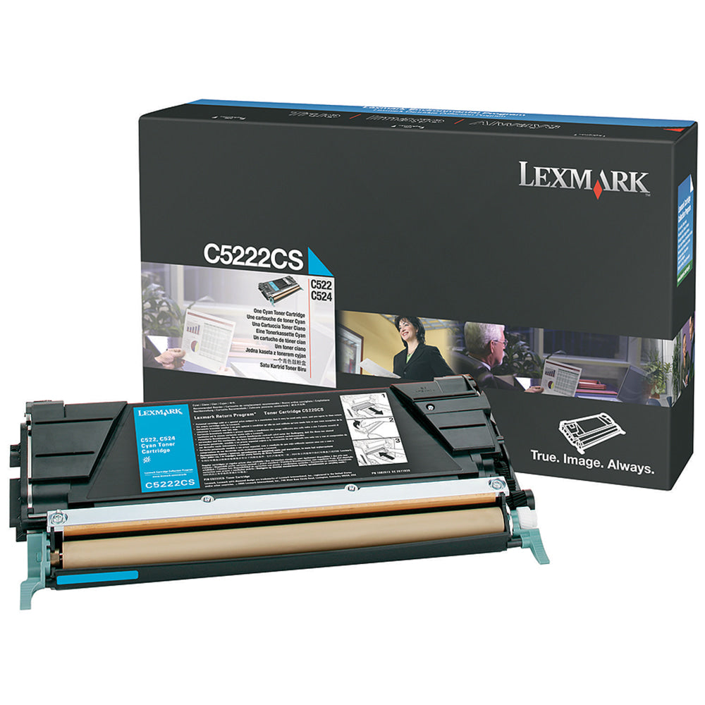 Lexmark C5220CS Cyan Return Program Toner Cartridge