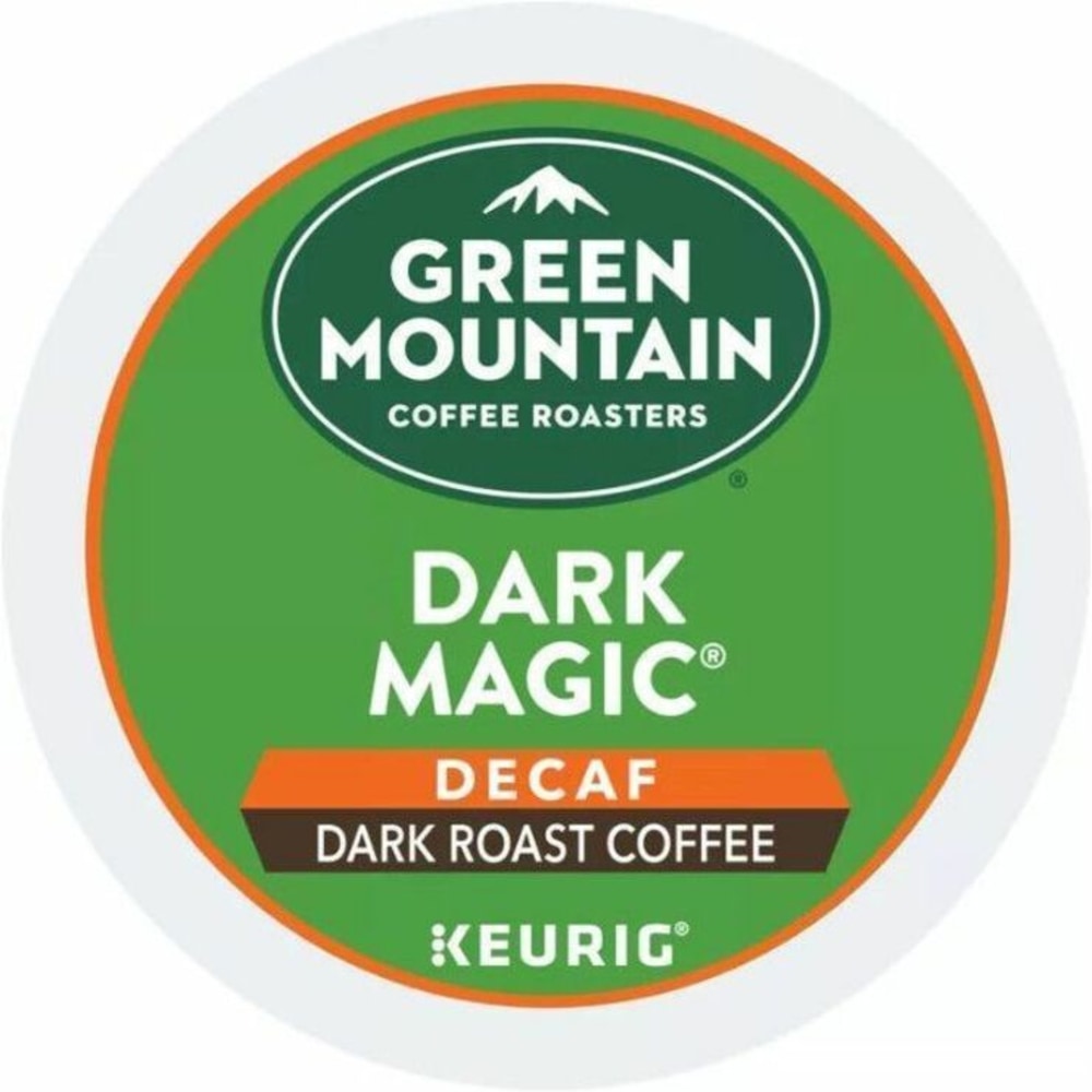 Green Mountain Coffee Single-Serve Coffee K-Cup Pods, Extra Bold, Decaffeinated, Dark Magic, Carton Of 24