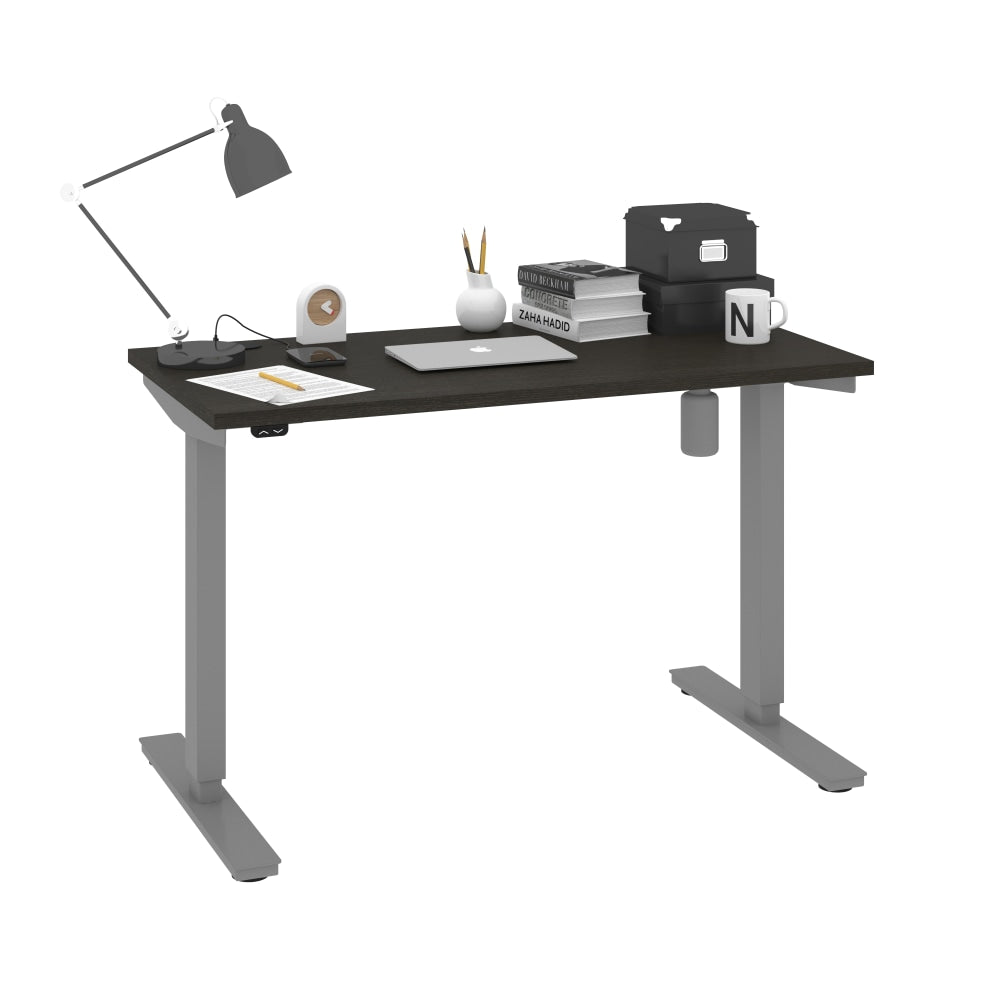 Bestar Upstand Electric 48inW Standing Desk, Deep Gray