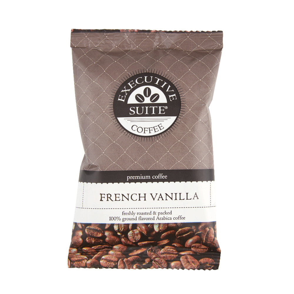 Executive Suite Coffee Single-Serve Coffee Packets, French Vanilla, Carton Of 24