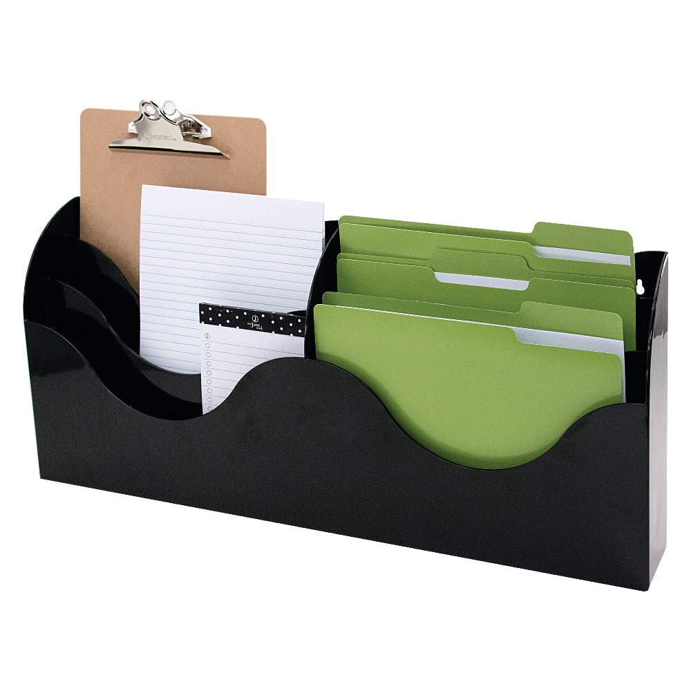 Innovative Storage Designs 6-Pocket File Organizer, Black