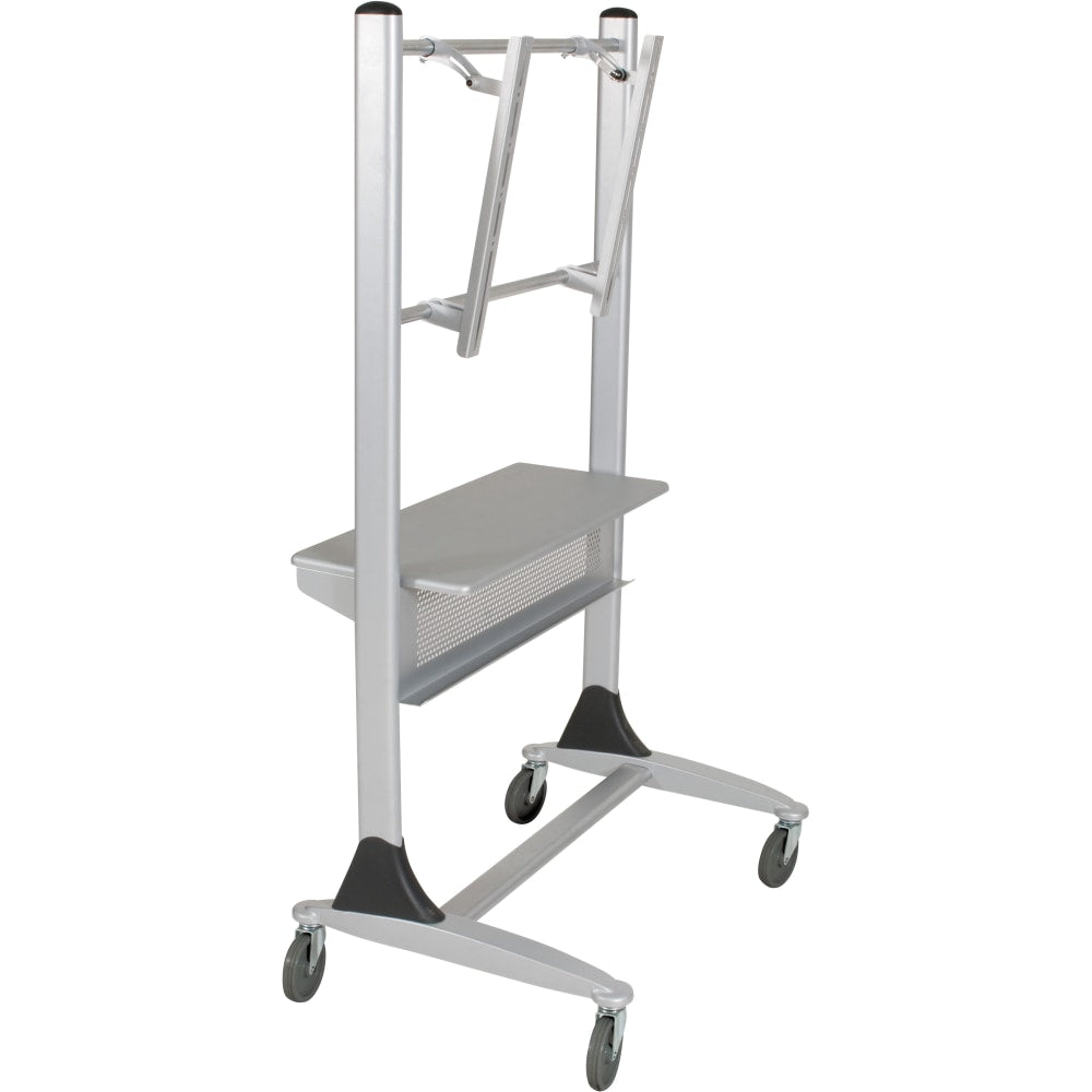 MooreCo Platinum Series Plasma/LCD Cart - 67in Height x 35in Width x 25.5in Depth - Steel - Silver