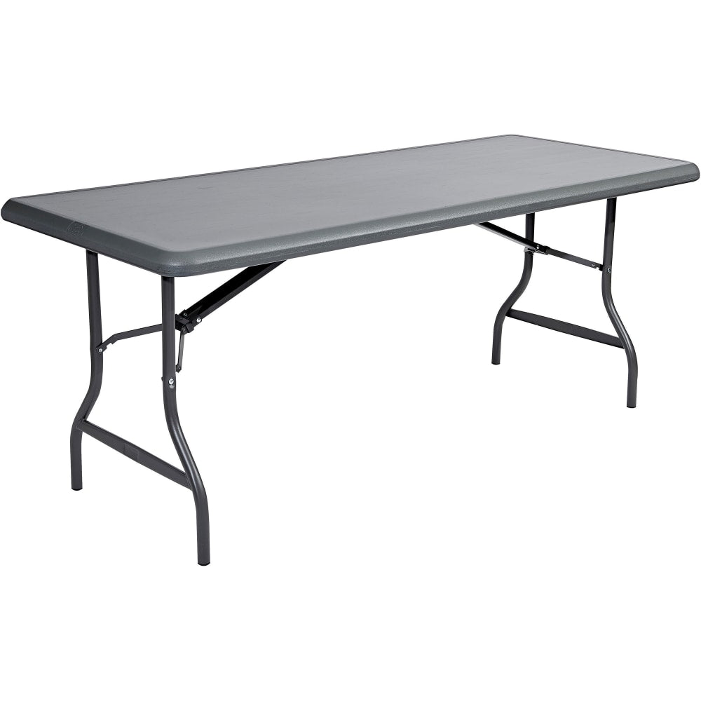 Iceberg Indestruc-Tables Too 1200 Series Folding Table, Rectangular, Charcoal