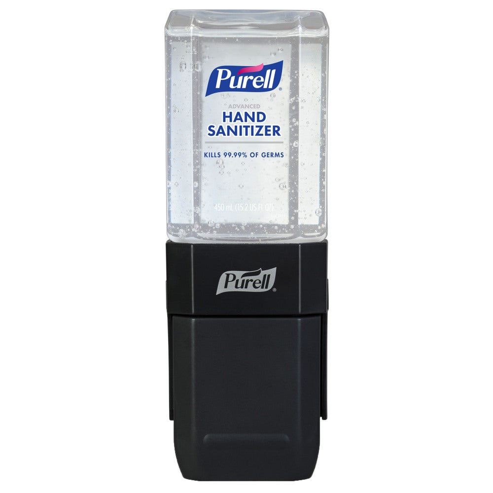 Purell ES1 Hand Sanitizer Dispenser & Refill Kits, 5-13/16inH x 3-1/8inW x 5-15/16inD, Graphite, Set Of 6 Kits