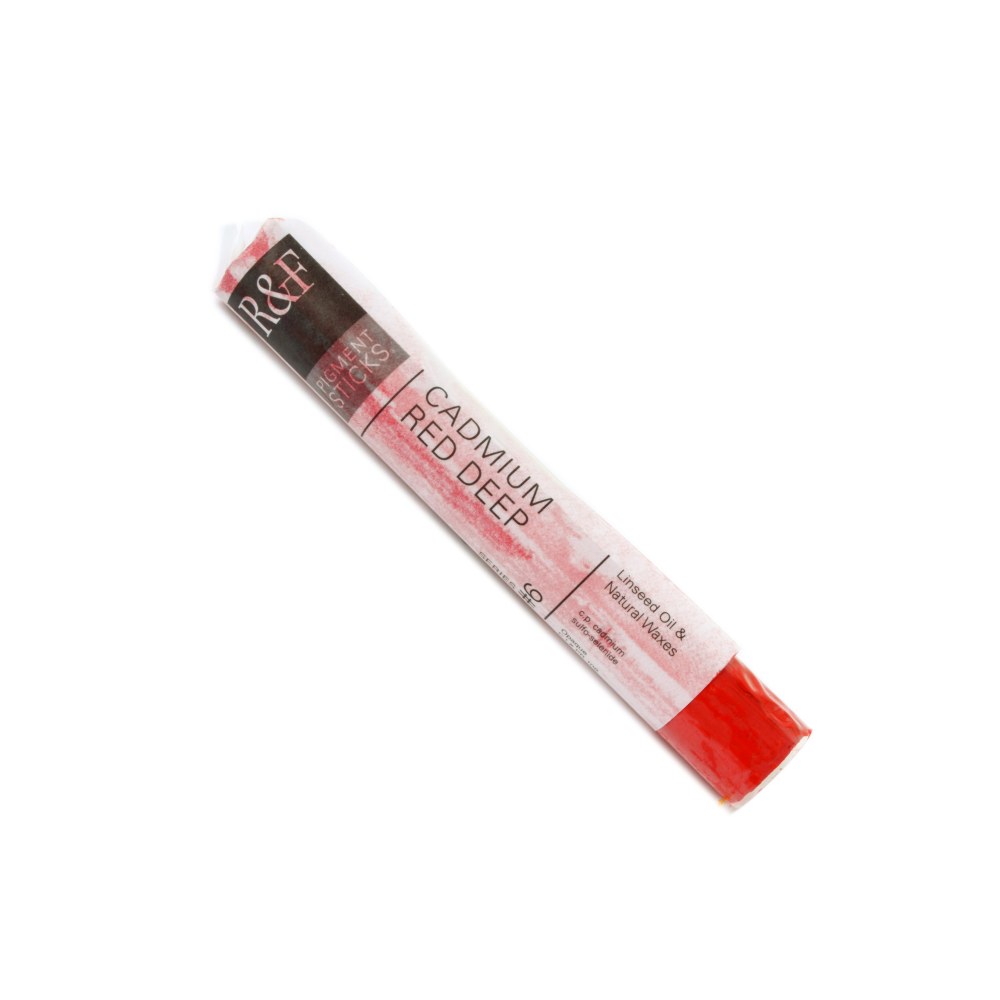 R & F Handmade Paints Pigment Sticks, 38 mL, Cadmium Red Deep