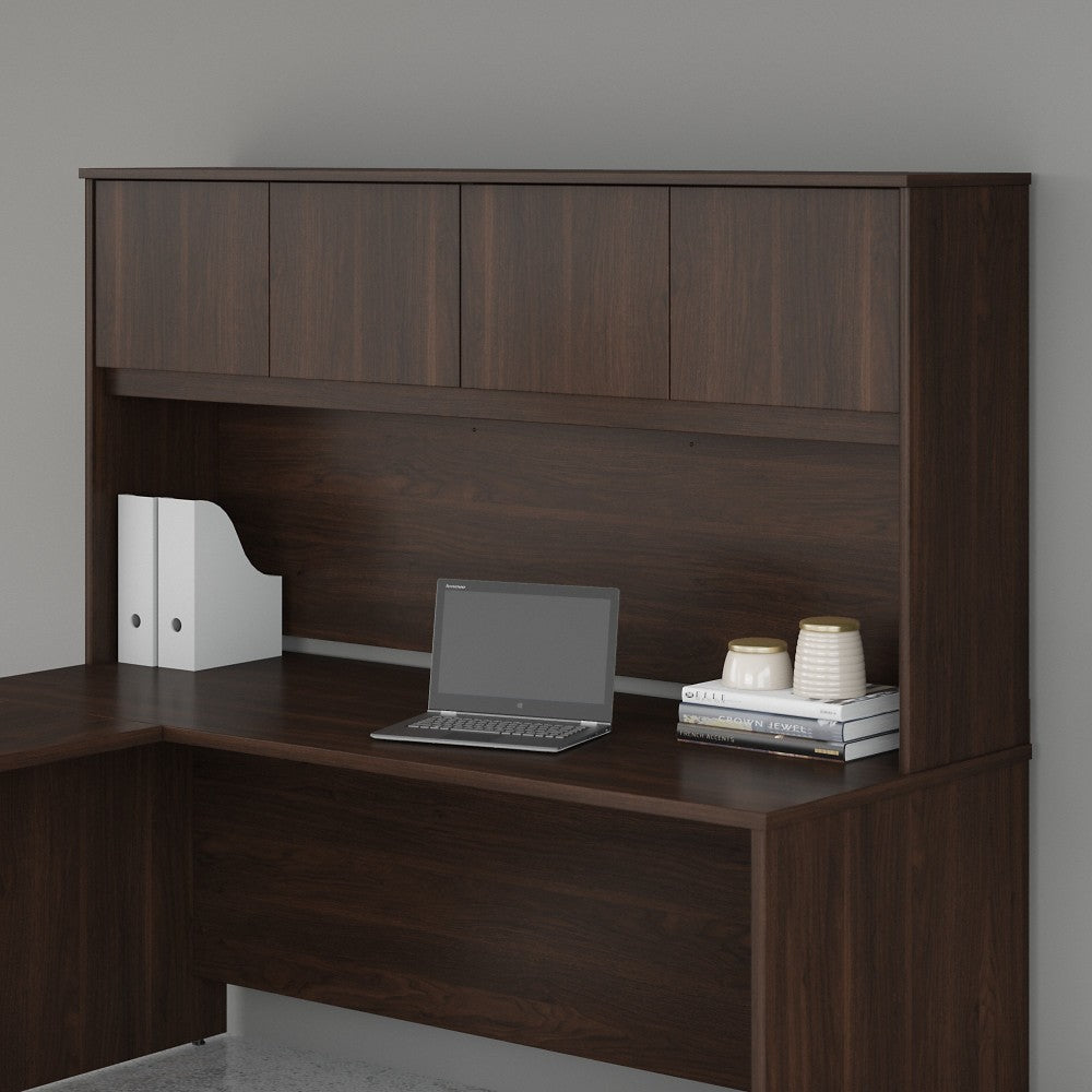 Bush Business Furniture Studio C 72inW Desk Hutch, Black Walnut, Standard Delivery