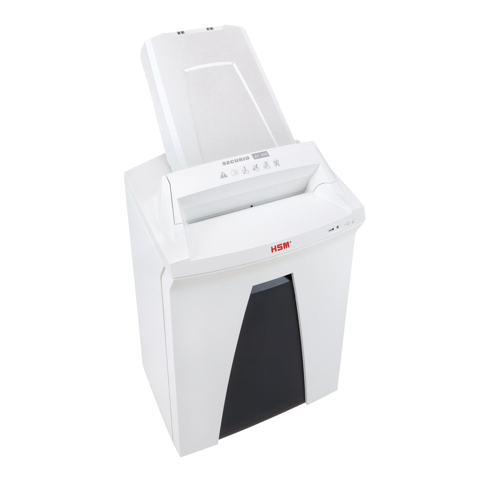 Securio By HSM AF300C 300-Sheet Cross-Cut Shredder, White