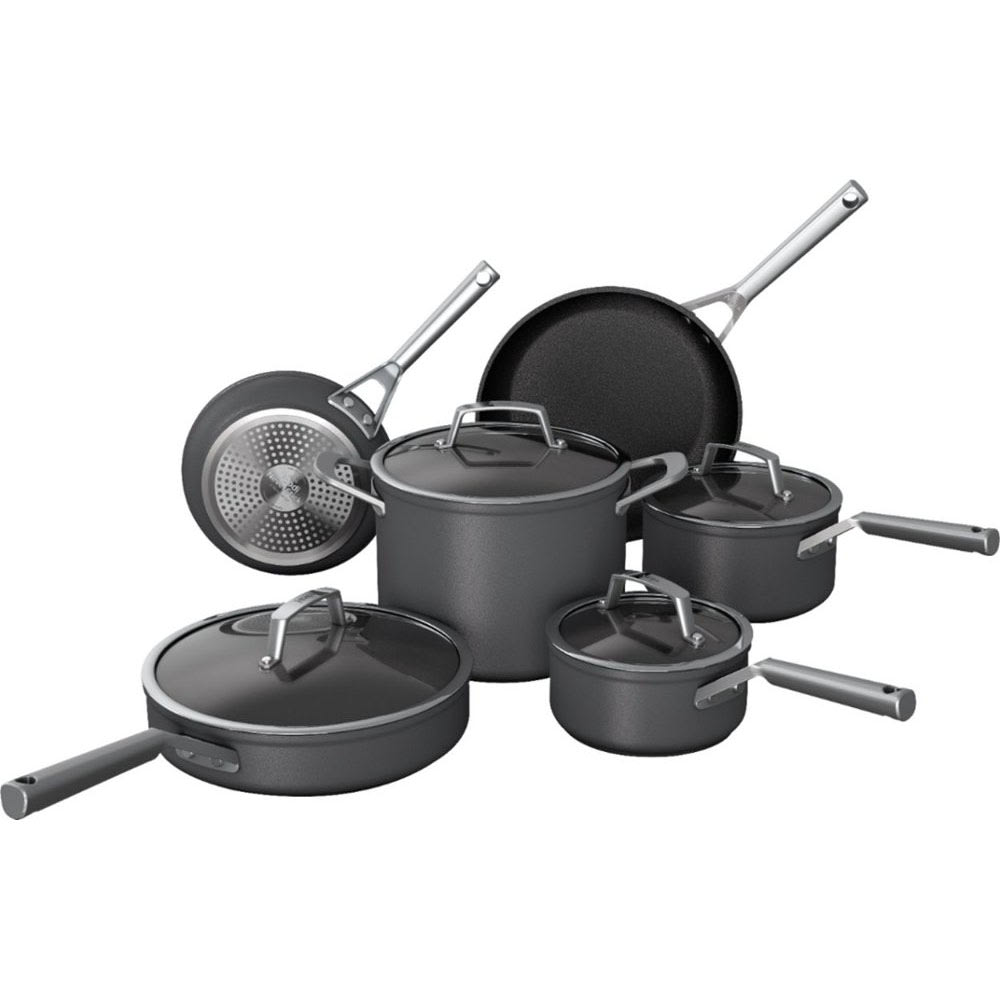 Ninja Foodi Premium NeverStick 10-Piece Cookware Set, Slate Gray