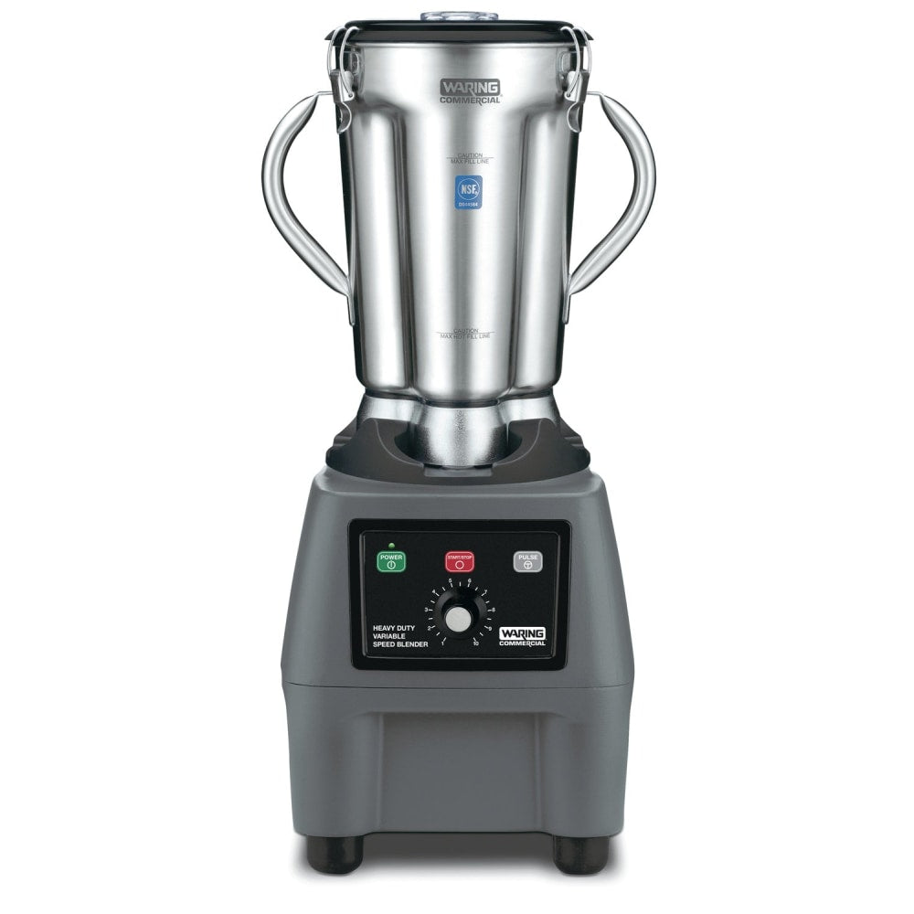 Waring Variable Speed Food Blender With Stainless Steel Container, 128 Oz, Silver/Gray