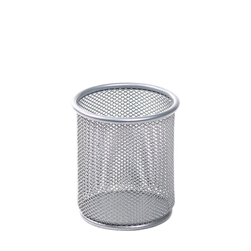 Office Depot Brand Mesh Pencil Cup, Silver