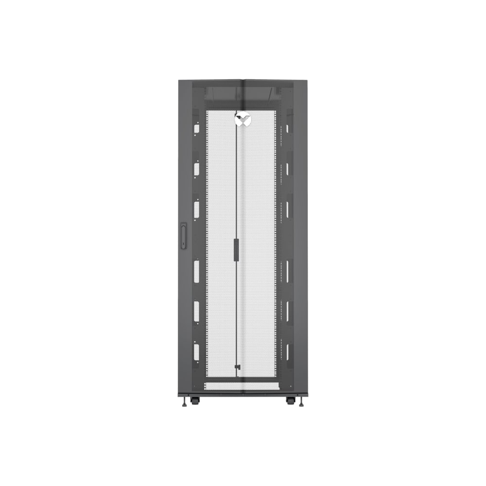 Vertiv VR - Rack cabinet - black, RAL 7021 - 42U - 19in