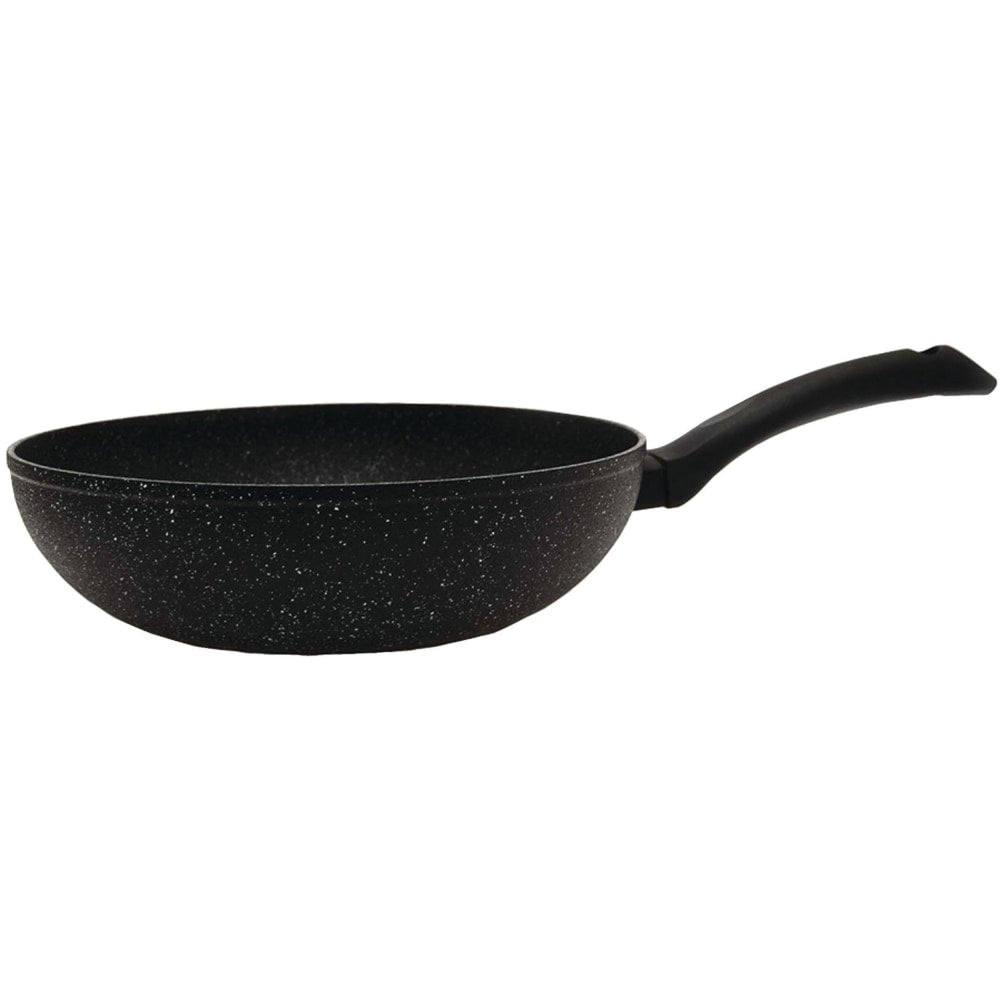 The Rock 10in Stir Fry Pan - Cooking, Frying - Dishwasher Safe - Oven Safe - 11in Frying Pan - Black - Bakelite, Aluminum Body - 1