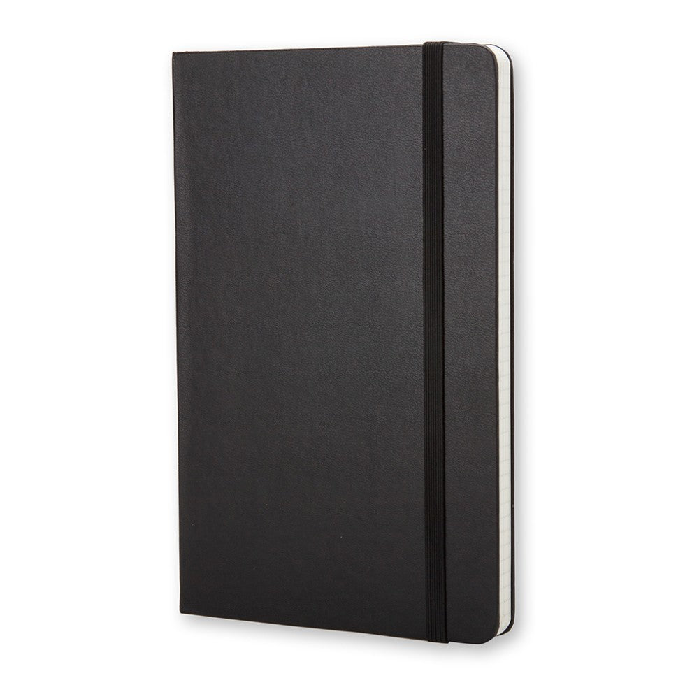 Moleskine Classic Hard Cover Notebook, 5in x 8-1/4in, Squared, 240 Pages, Black