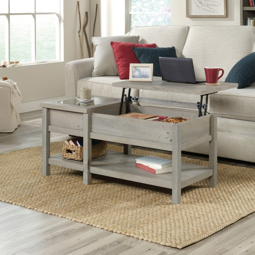 Sauder Cottage Road Lift Top Coffee Table, Mystic Oak