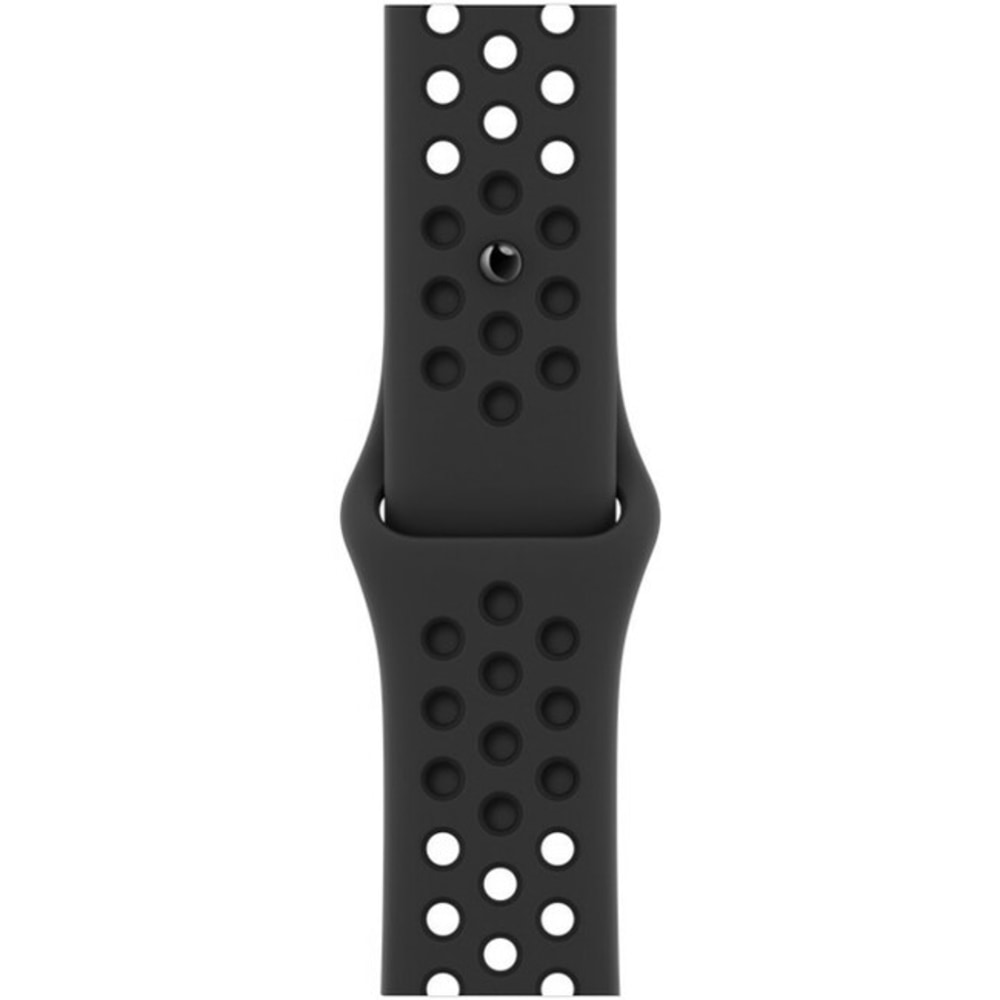 Apple 41mm Anthracite/Black Nike Sport Band - Pin-and-tuck Attachment - Anthracite/Black - Fluoroelastomer