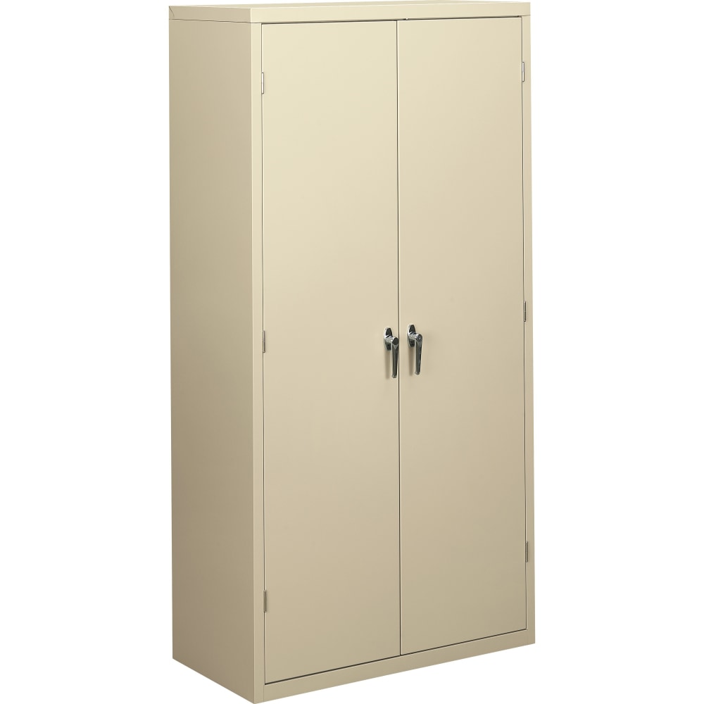 HON Brigade Storage Cabinet, Fully Assembled, 72in H x 36in W x 18 1/4inD, Putty