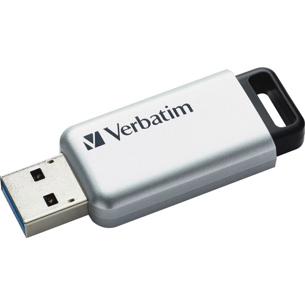 Verbatim Store "n Go Secure Pro 64GB USB 3.0 Flash Drive, Silver