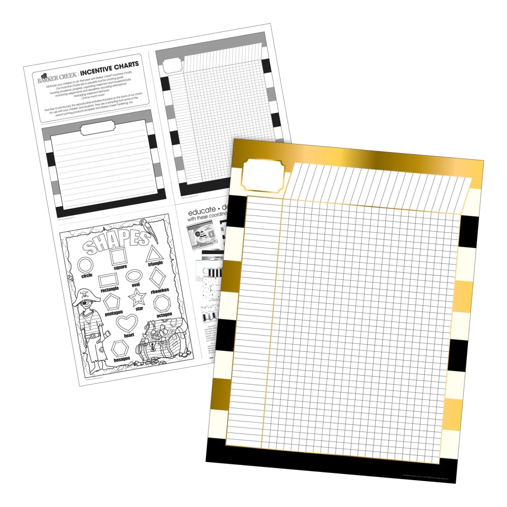 Barker Creek Gold Curated Collection Bulletin Board Set, Multicolor