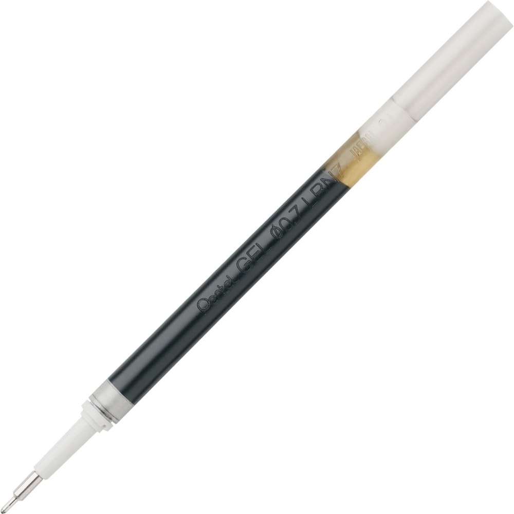 Pentel EnerGel Retractable Liquid Pen Refills, Medium Ballpoint, 0.70 mm, Black, Box Of 12 Refills