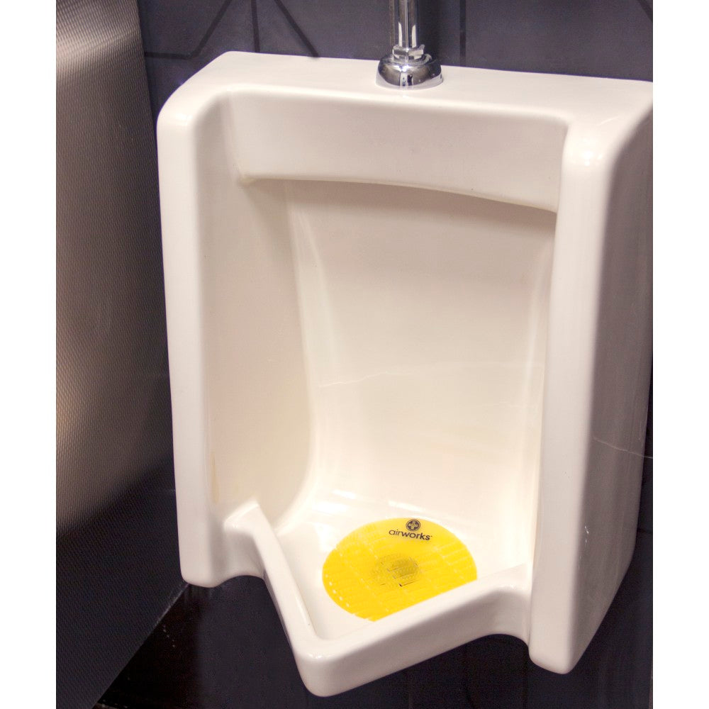 Hospeco AirWorks Urinal Screens, Citrus Grove, Pack Of 10 Screens