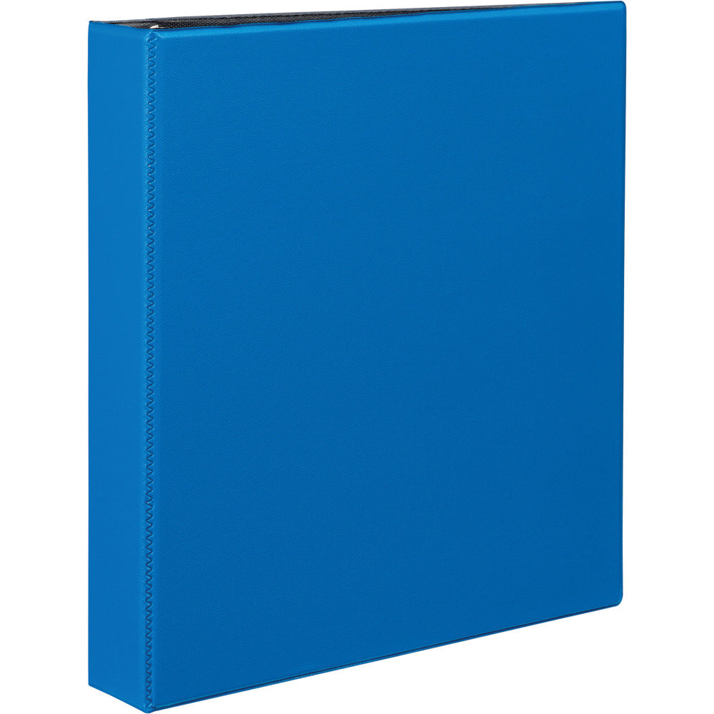 Avery Durable 3-Ring Binder With EZ-Turn Rings, 1 1/2in D-Rings, 46% Recycled, Blue