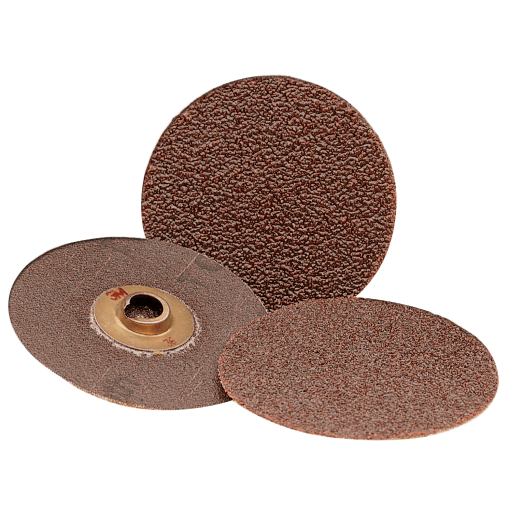 3M Roloc Discs 361F, Aluminum Oxide, 3in Diameter, 80 Grit, Roll On Mount