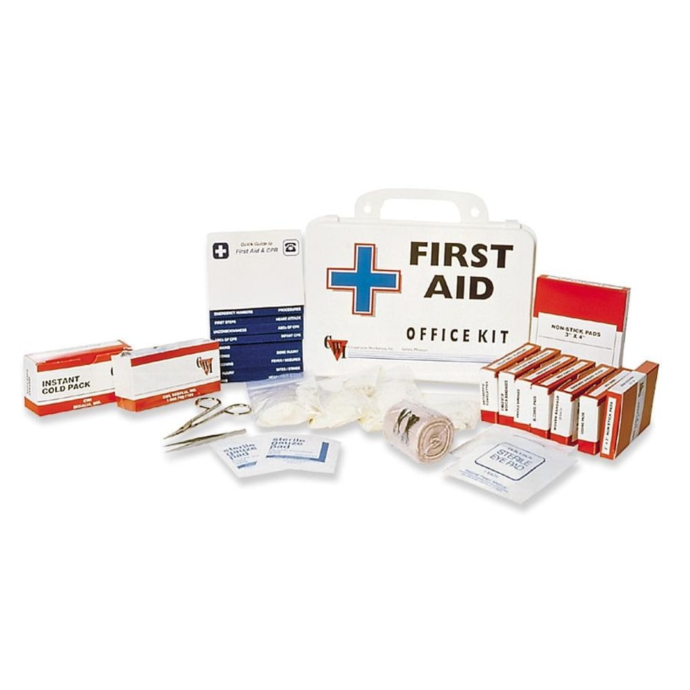 SKILCRAFT Wall Mountable First Aid Kit For 10-15 People, 125 Pieces (AbilityOne 6545-01-433-8399)