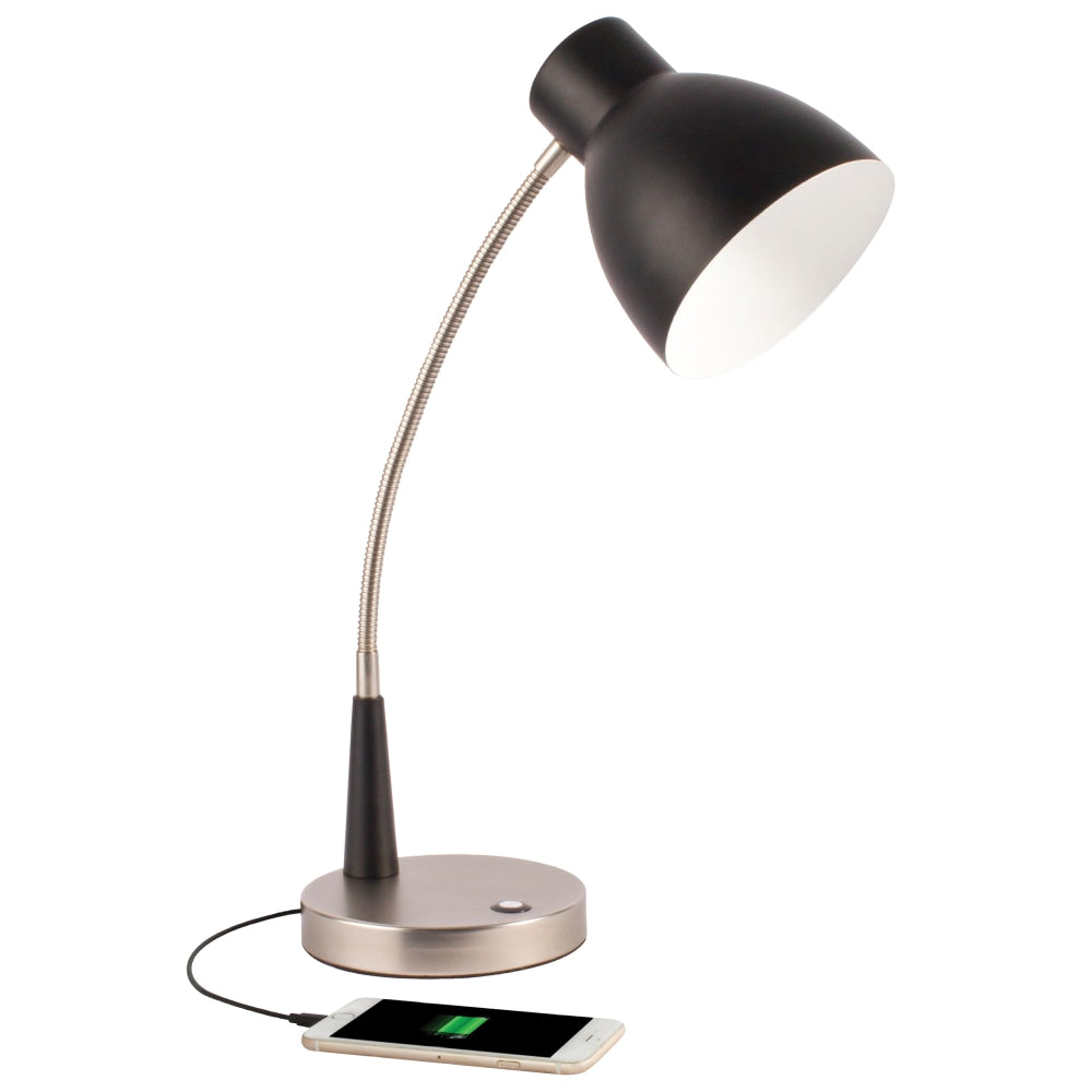 OttLite Adjust LED Desk Lamp, 22inH, Black