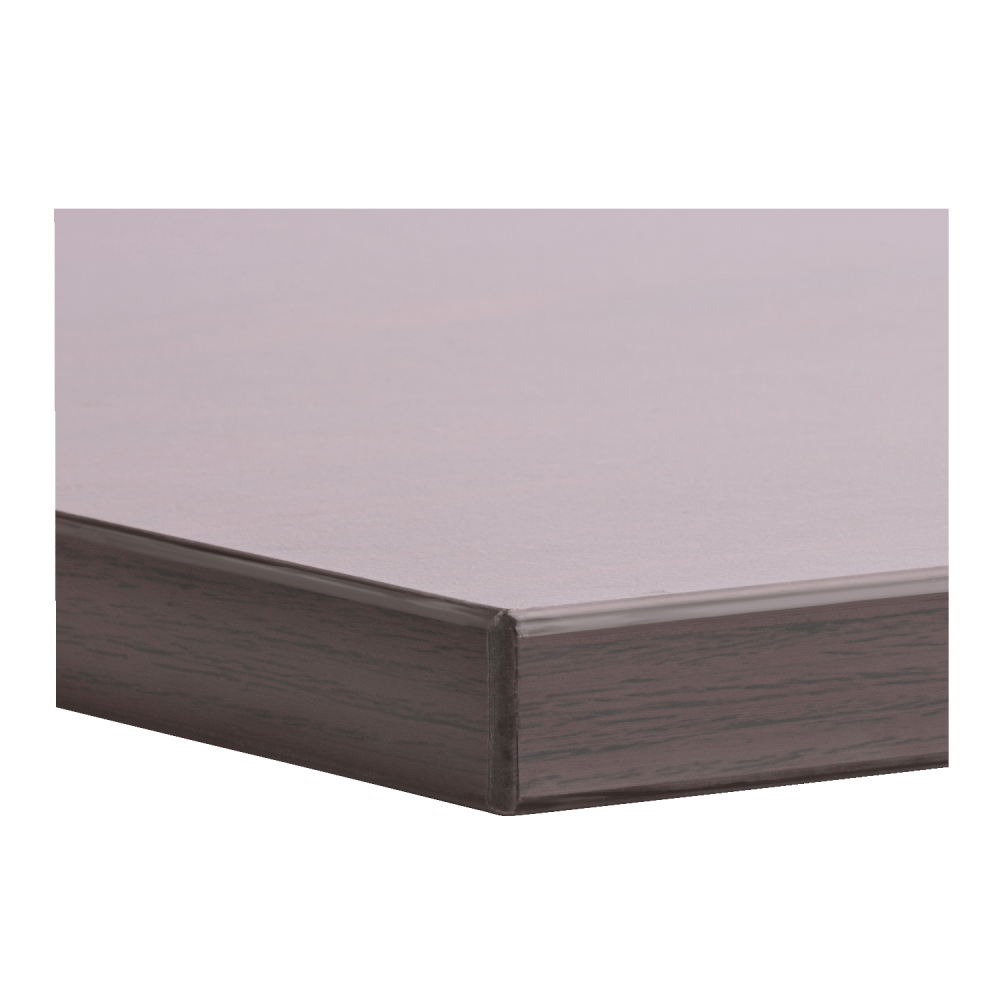 Lorell Quadro Sit-To-Stand Laminate Table Top, 48inW x 24inD, Mahogany