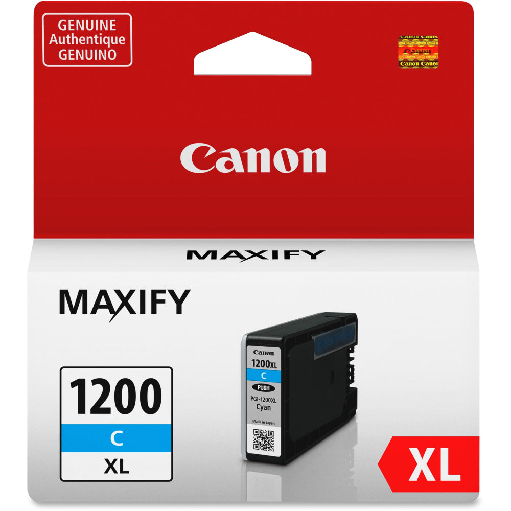 Canon PGI-1200XL Cyan High-Yield Ink Tank, 9196B001