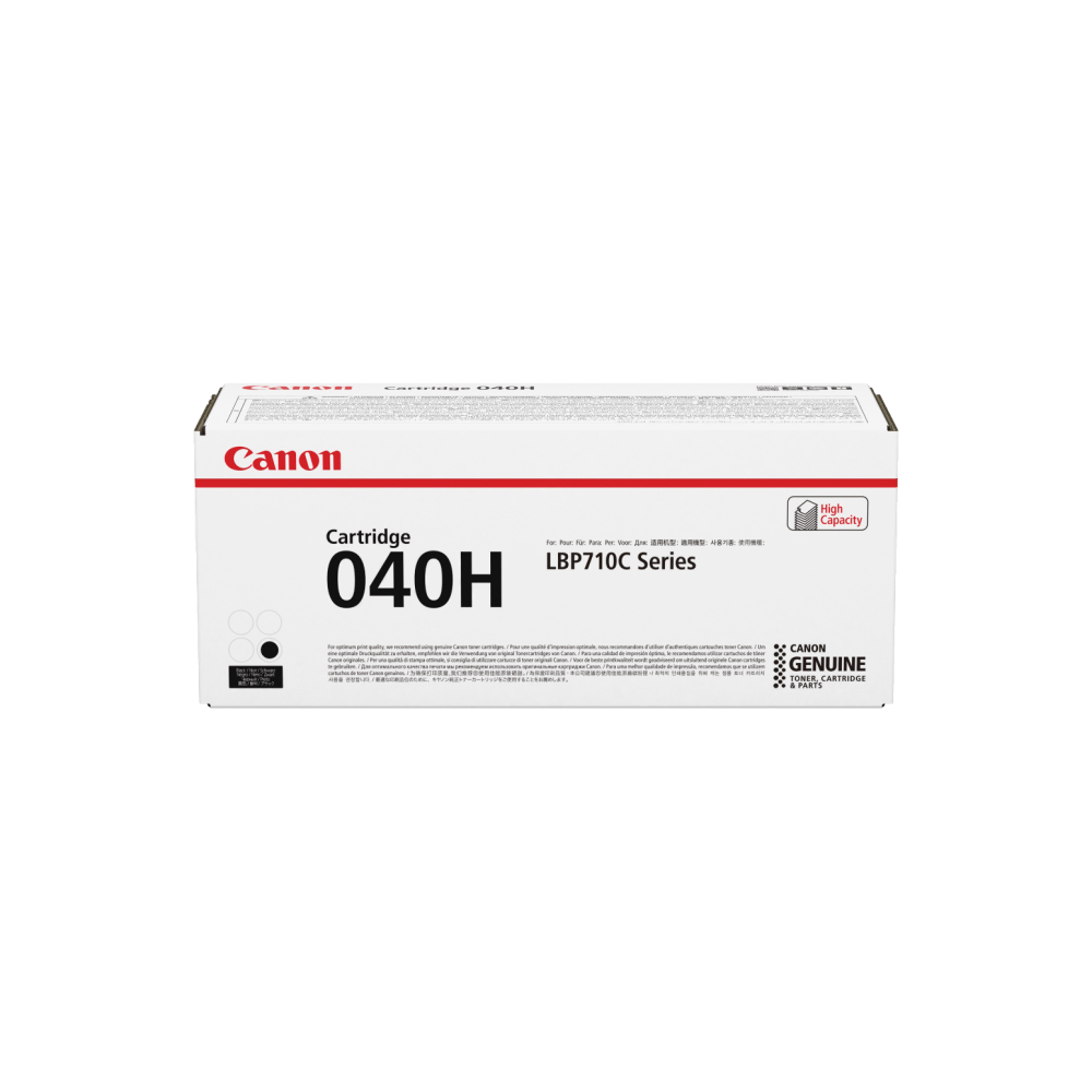 Canon CRG-040HBLK Original High Yield Laser Toner Cartridge - Black Pack - 12500 Pages