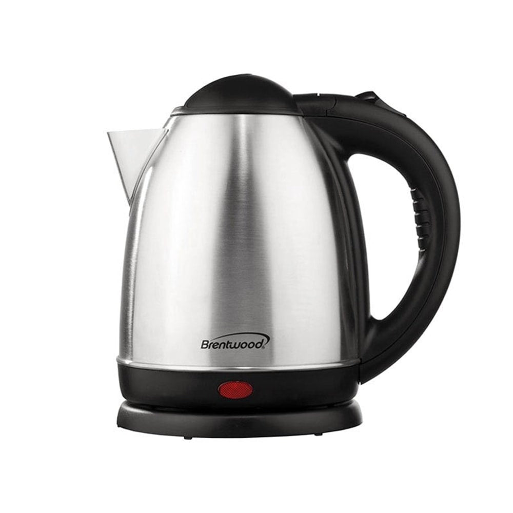 Brentwood 1.5L Stainless Steel Electric Cordless Tea Kettle, Silver