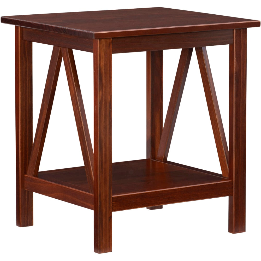 Linon Rockport End Table, Antique Tobacco