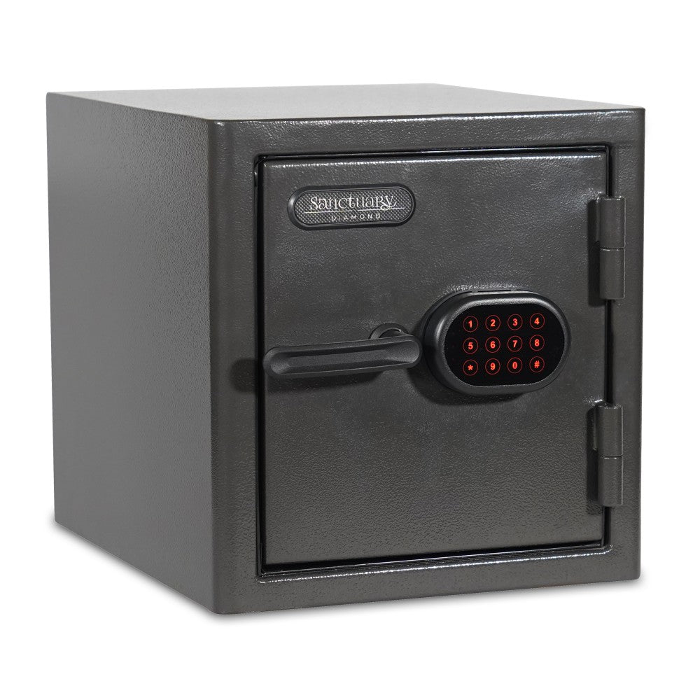 Sanctuary Diamond Digital Home/Office Safe, 1.32 Cu. Ft., Dark Grey Hammertone