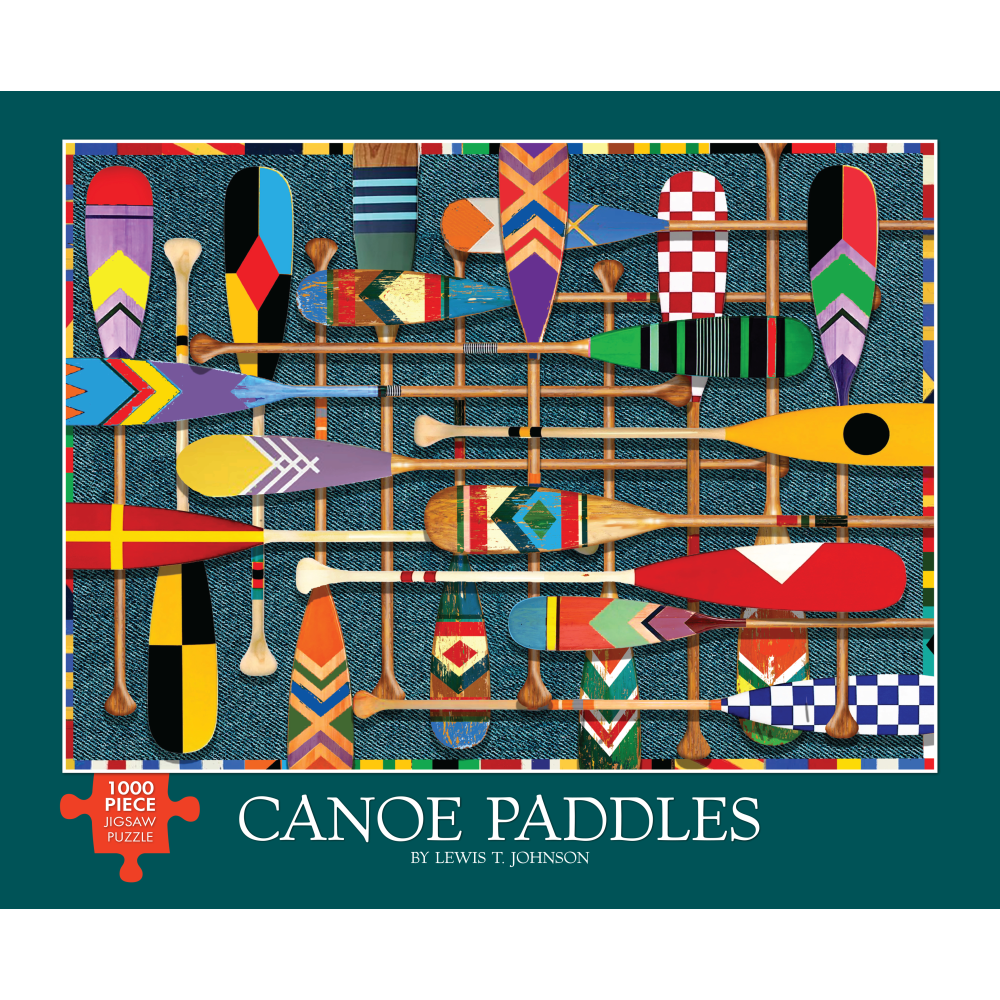 Willow Creek Press 1,000-Piece Puzzle, 26-5/8in x 19-1/4in, Canoe Paddles