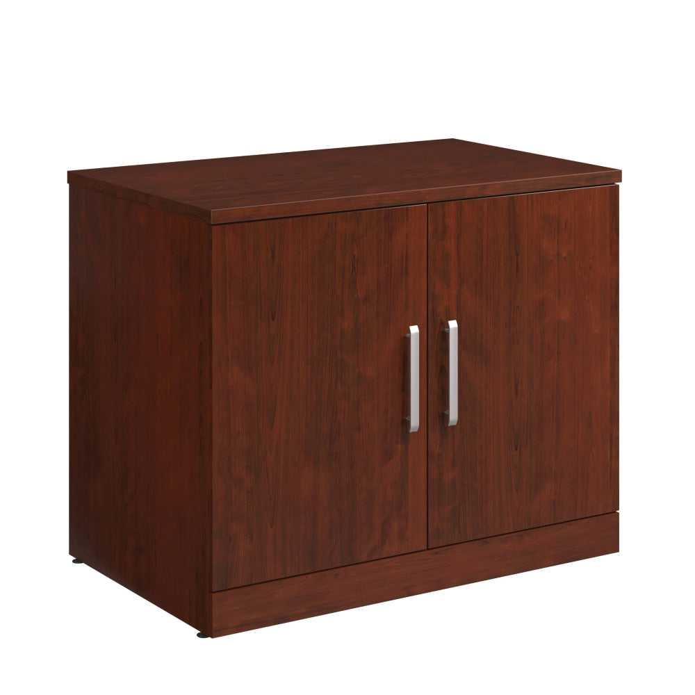 Sauder Affirm Commercial 36inW Storage Cabinet With Doors, Classic Cherry