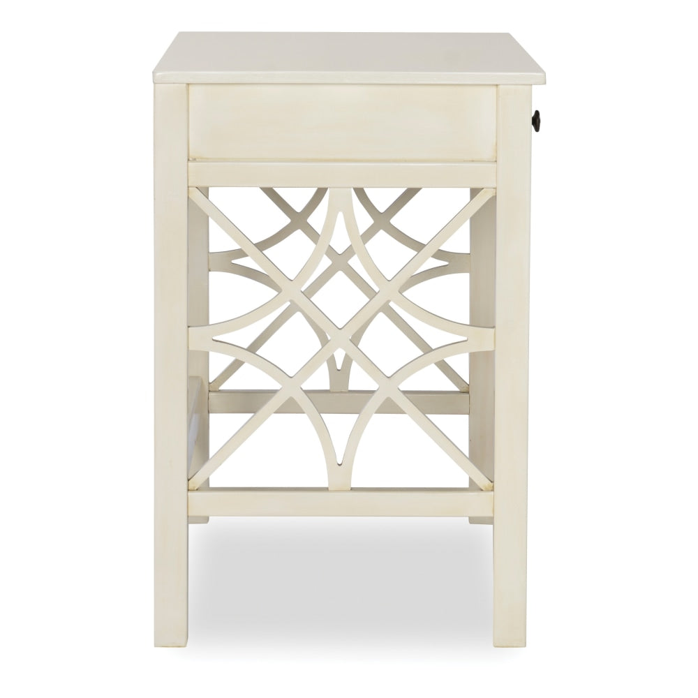 Linon Camille 38inW Home Office Writing Desk, Antique White