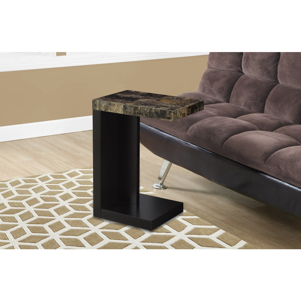 Monarch Specialties Modern End Table, Dark/Cappuccino