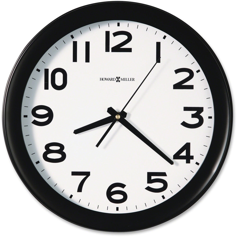 Howard Miller Kenwick 13 1/2in Round Wall Clock, Black/White