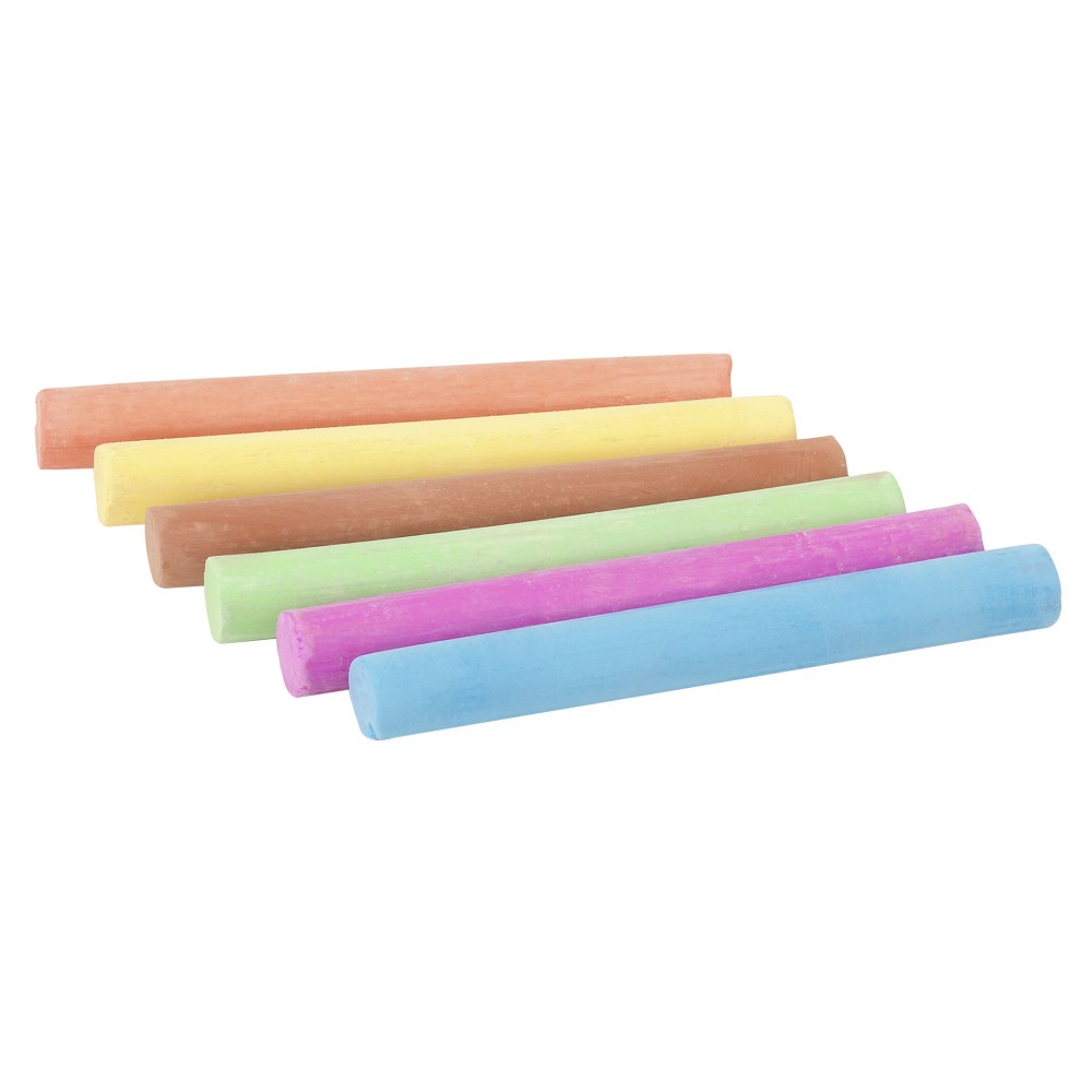 Scholastic Dustless Chalk, Assorted Colors, Pack Of 12 Sticks