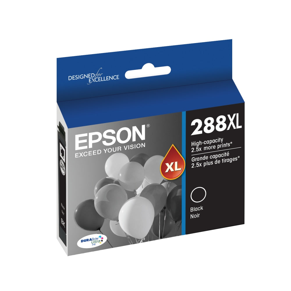 Epson 288XL DuraBrite Black High-Yield Ink Cartridge, T288XL120-S