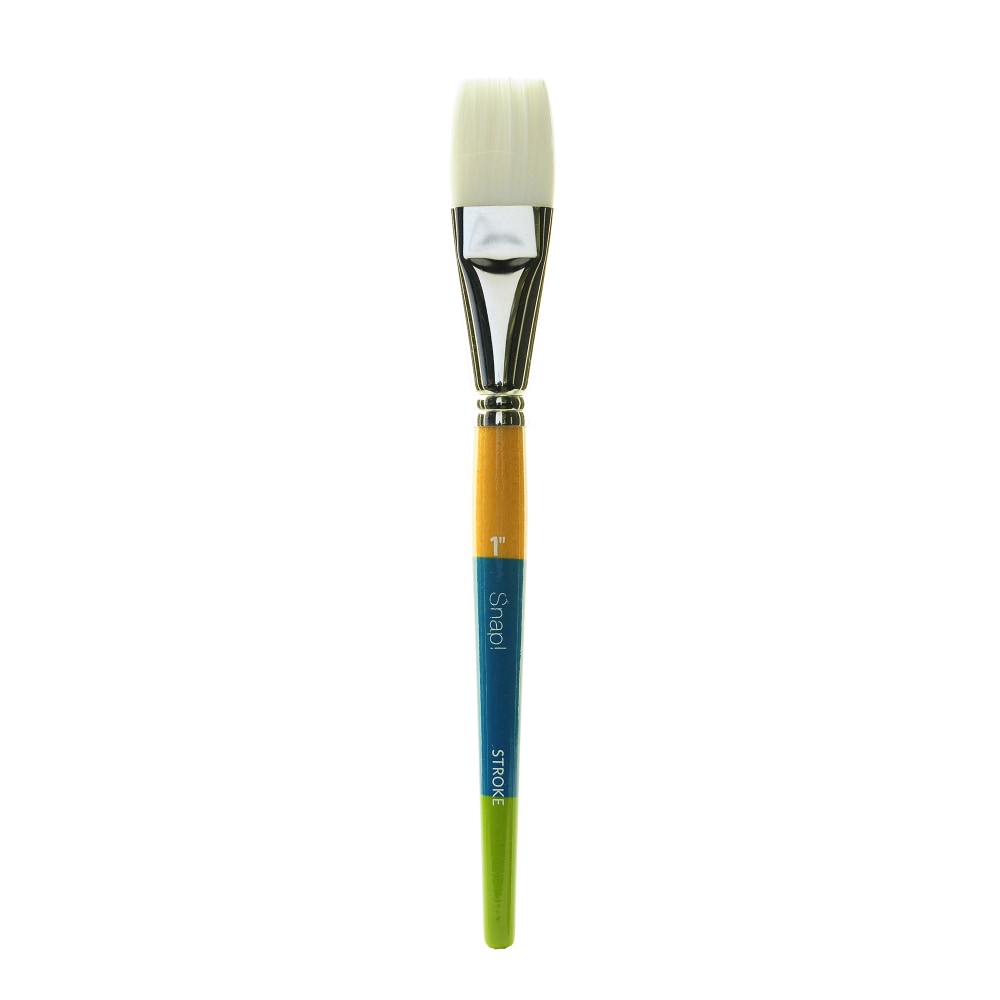 Princeton Snap Paint Brush, 1in, Stroke Bristle, Synthetic, Multicolor