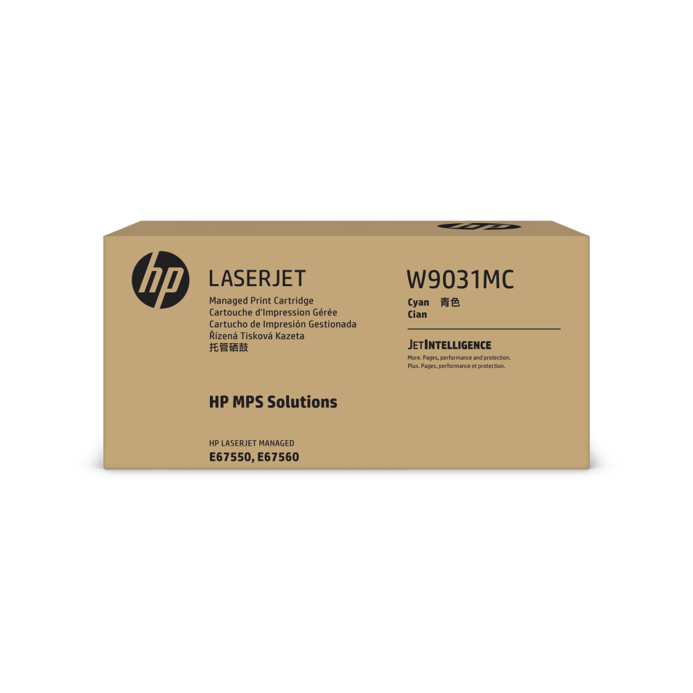 HP Managed Cyan Toner Cartridge, W9031MC